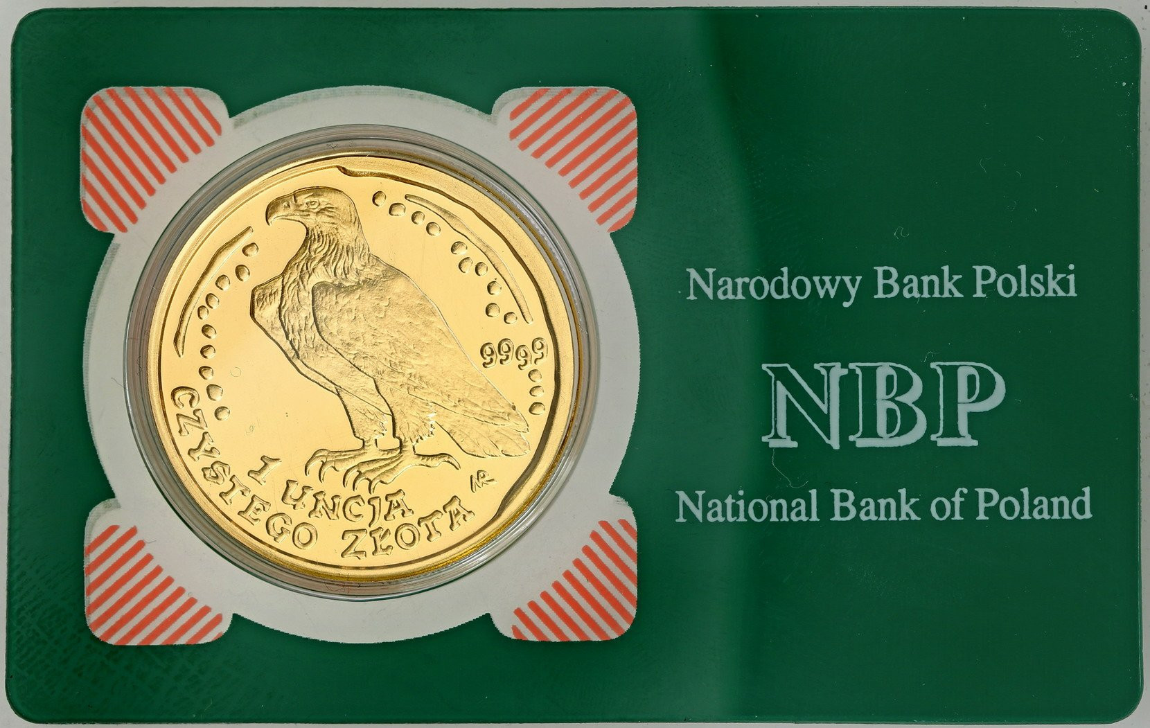 Polska. 500 złotych 1996 Orzeł Bielik (1 UNCJA złota)